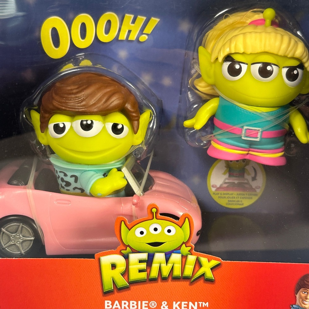 Mattel Toy Story Alien Remix Barbie & Ken Dream Convertible Kids NIB‎ Pink Green